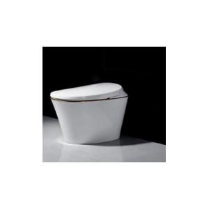 China White Color S Trap Toilet / One Piece Dual Flush Toilet Automatic Heating supplier
