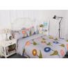 Modern Long - Staple Cotton Bedding Sets Embroidery Flowers / Home Furnishing