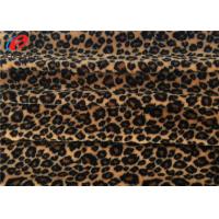China Leopard Printed 100% Stretch Polyester Fabric 1MM Velboa Fabric Eco Friendly on sale