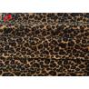 Leopard Printed 100% Stretch Polyester Fabric 1MM Velboa Fabric Eco Friendly