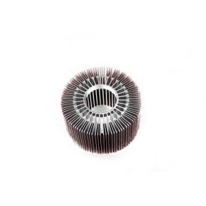 China Custom Round Aluminum Extrusion Heat Sink For Small Power LED Light supplier