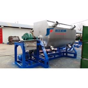 China Wall Coating Horizontal Lacquer Mixer Ribbon Agitators With Discharging Part wholesale