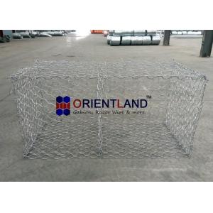 China Hexagonal Gabion Box Rock Cage Retaining Wall 90% Zinc + 10% Aluminium Coating supplier