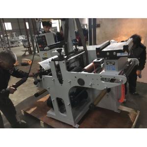 Rotary Knife Die Cutting Machine , Automatic Slitter Rewinder With Turntable Rewinding Station