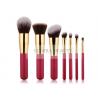 Elegant Limited Edition Vegan Taklon Synthetic Makeup Brushes With Gold Ferrule