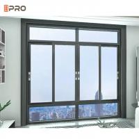 China Aluminum Anti Theft Double Glass Tilt And Turn Window Sound Proof For Residential on sale