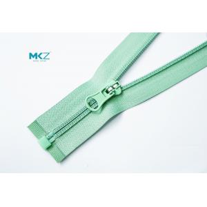 China Mint Green Double Bon Open End Clothing Special Zippers wholesale