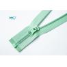 China Mint Green Double Bon Open End Clothing Special Zippers wholesale