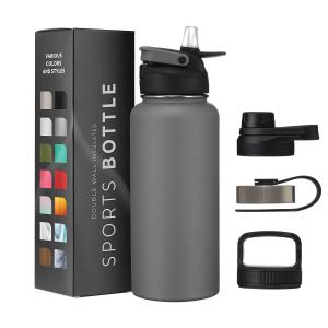 Custom Logo Wide Mouth Vacuum Insulated Water Bottles Bpa Free