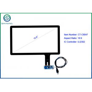 15.6 Inch USB Interface Capacitive Touch Panel , Kiosks Capacitive Touchscreen Display