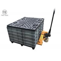 China Four Way Returnable Recycled Plastic Pallets With Top Caps 1200 * 1000 * 150 Mm on sale