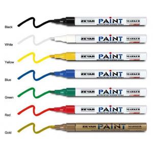 16 colors Good quality acrylic tip Aluminum barrel paint marker for metal