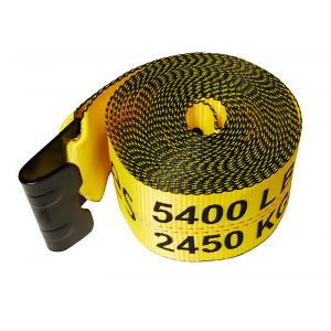 4 Inch Winch Strap With Flat Hook Heavy Duty Ratchet Strap WLL 5400lbs Flatbed Cargo Control Products