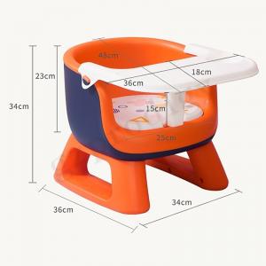 Multifunctional PVC Baby Folding Chair Lightweight Baby Folding Chair With Dinner Plate