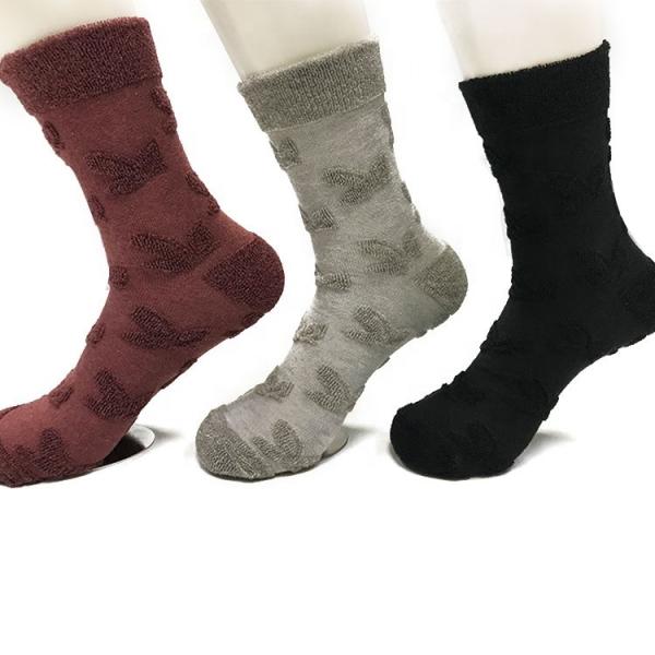 Men's Winter Thermal Socks Soft and Cozy Thicken Knitted Socks with Print Pattern