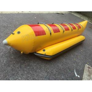 China Floating toys Inflatable Fishing Boats 5 Person banana Boat For jet skit supplier