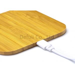 Wooden Universal Wireless Phone Charger For Samsung / Iphone , High Efficiency
