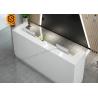 China Flame Retardancy Solid Surface Reception Desk White L Shaped Reception Desk wholesale