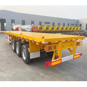 12 Fuerza del neumático Contenedor de tres ejes Tractor de cama plana con tren de aterrizaje Jost E100