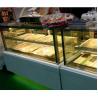 China Refrigerador cuadrado de enfriamiento eficiente de la exhibición de la panadería del 1.5m wholesale
