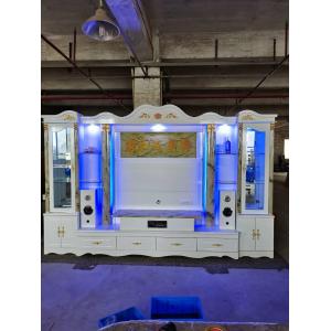 Aquarium Style TV Stand Cabinet MDF Panel Ashley Foot Armoire TV Cabinet