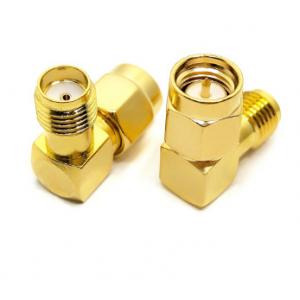 Elbow RF SMA Type Male To Female Connector For Network Booster