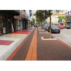 Outside Walkway Red Clay Paving Brick for Road Paving Smooth Face / Low Water Absorption