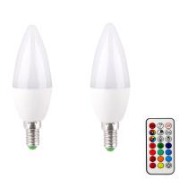 China RGB Dimmable Candle LED Bulb IP44 LED Home Light Bulbs E26 E27 on sale