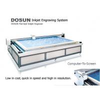 China 360DPI / 720DPI High Resolution Flatbed Inkjet Engraver / Textile Flat Inkjet Engraving Machine on sale