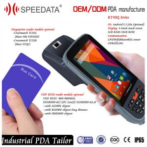 China Long Range UHF RFID Reader Writer Handheld RFID Reader 900mhz with Bluetooth supplier