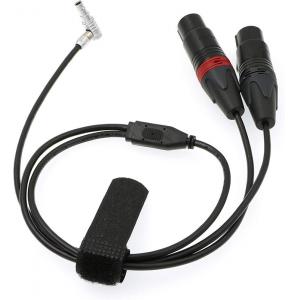 Lemo 5 Pin Male to Two XLR 3 Pin Female Camera Audio Cable for Z CAM E2