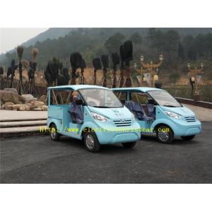 Boguet électrique de golf de voiture de touristes électrique de passager du bleu 5 pour la patrouille de sécurité publique