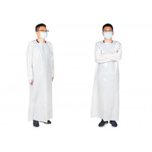 China Water Repellent Plastic PE Coated Disposable Isolation Cover Gown supplier