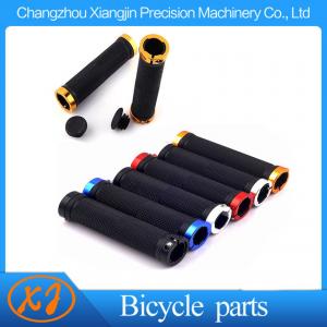 Mountain Bike BMX Rubber Handle Grips with Aluminum Rings  Floding Locking Bicycle Handlebar Grips