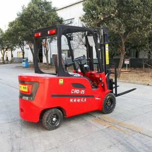 China 60V 4x4 Powered Forklift Fork-lift Truck 2.5T Full Electric Pallet Stacker Forklift supplier