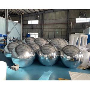 Wedding Stage Silver Mirror Sphere Balls Disco Colorful Decoration Inflatable Mirror Ball for Advertisement