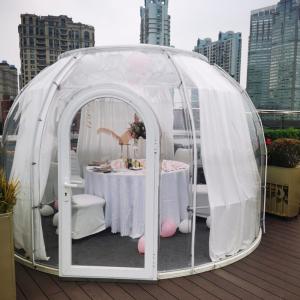 Luxury Outdoor 6m Geodesic Dome Four Seasons Camping Transparent Dome Polycarbonate House