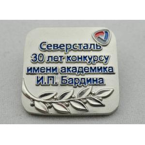 Zinc Alloy, Copper, Pewter 3D Russia Lapel Pin, Brooch Soft Enamel Pin with Misty Silver Plating