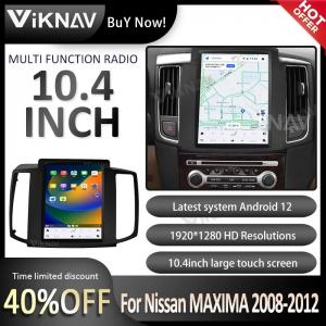 10.4 Inch Touch Screen Car radio For 2008-2012 Nissan MAXIMA Navigation GPS Multimedia Player Wireless Carplay 4G