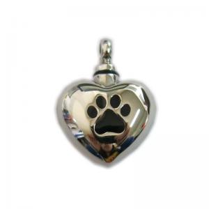 Heart Shape Pet Urns Size 20 * 22mm Stainless Steel Polished Surface For Necklace