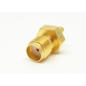 China Gold Plated Straight SMA Female to SSMC Male RF Adapter 50Ohm Impedance supplier
