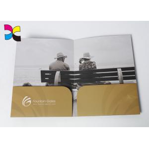 China Environment - Friendly Printed File Folders With Pockets ,  Luxurious Restaurant Bill Folder supplier