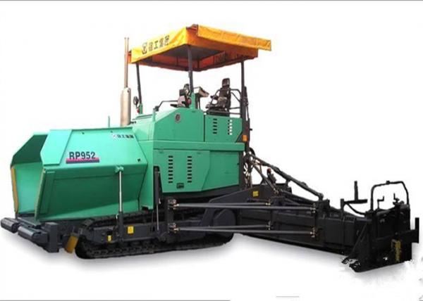 4 Tons Hopper Capacity Asphalt Paver Machine , Deutz 140KW Diesel Asphalt Paving