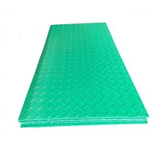 China Durable Green Plastic HDPE Ground Roads Swamp Mat For Excavators Construction supplier