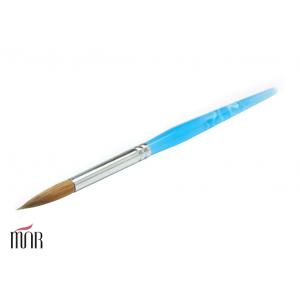 China Kolinsky Sable Gel Nail Art Brushes Boots With Metal Handle , Colorful supplier