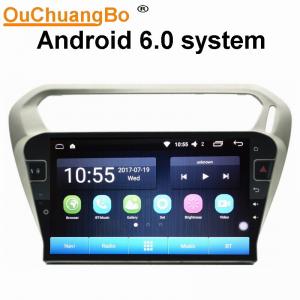 China Ouchuangbo car radio audio android 6.0 for Citroen Elysee Peugeot 301 with gps navi AUX USB 32 GB supplier