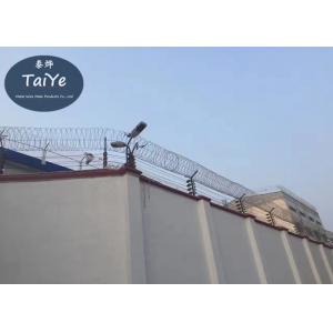 China Prison Concertina Galvanized Razor Barbed Tape Wire High Quality supplier