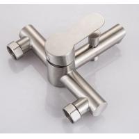 China ISO9000 Fine Touch Bathroom Stainless Steel Faucet Silver Luster on sale