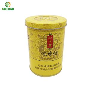 China Offset Printing CMYK 500g Round Tin Box For Cigarette supplier