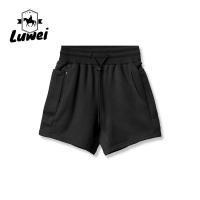 China Solid Color Gym Workout Shorts Cotton Men Outdoor Running Plain Jogger Shorts on sale